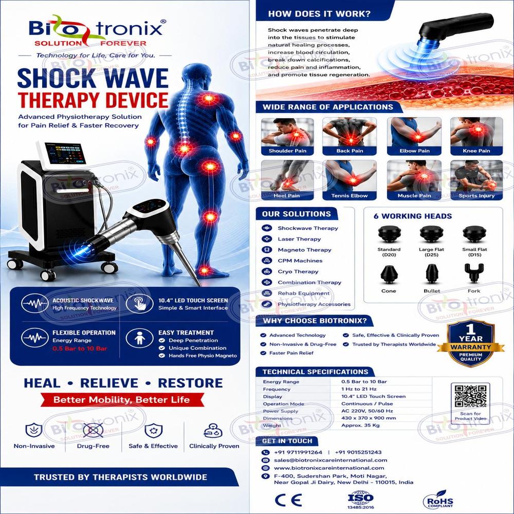 Clinical Shockwave Therapy Machine for Tendon Rehabilitation