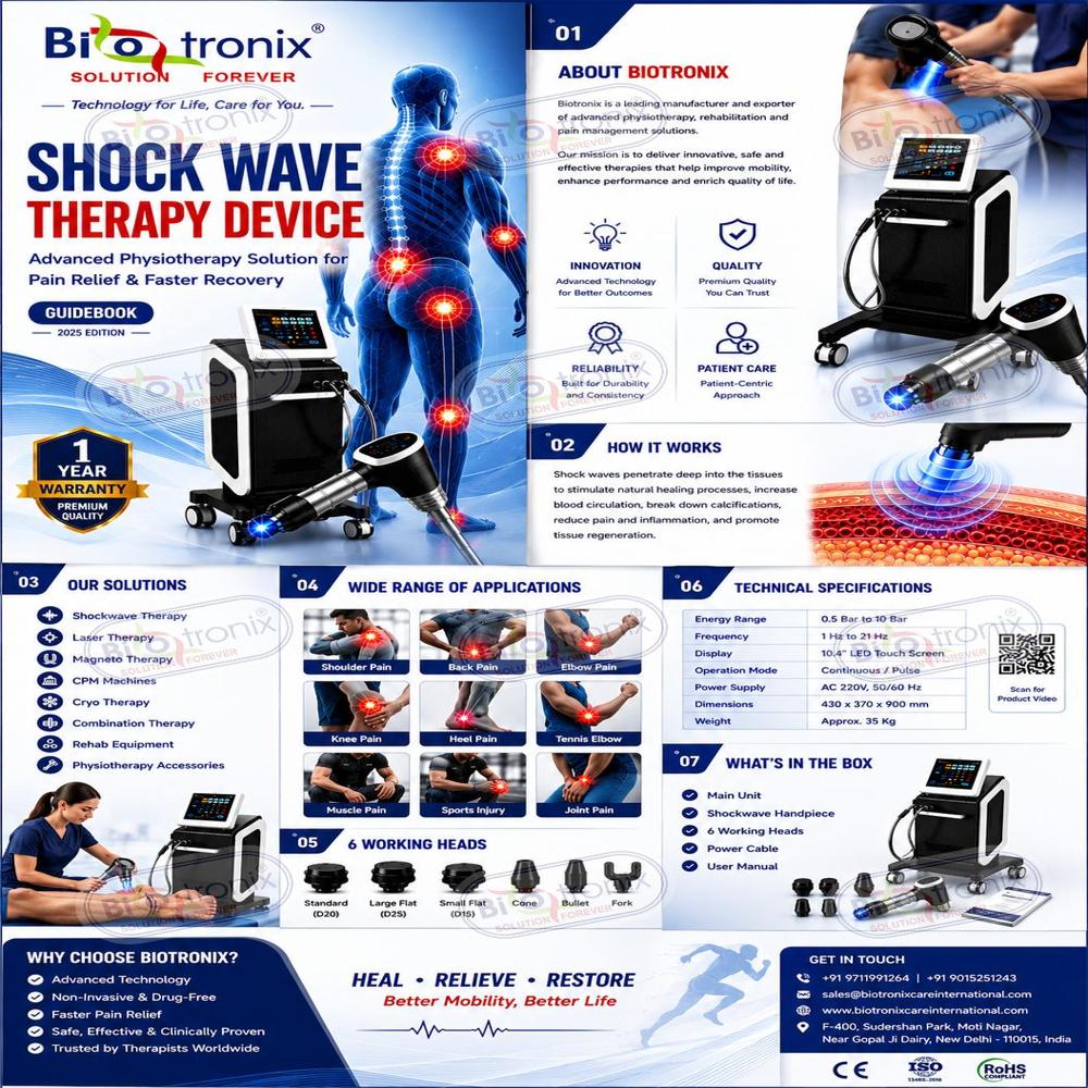Clinical Shockwave Therapy Machine for Tendon Rehabilitation