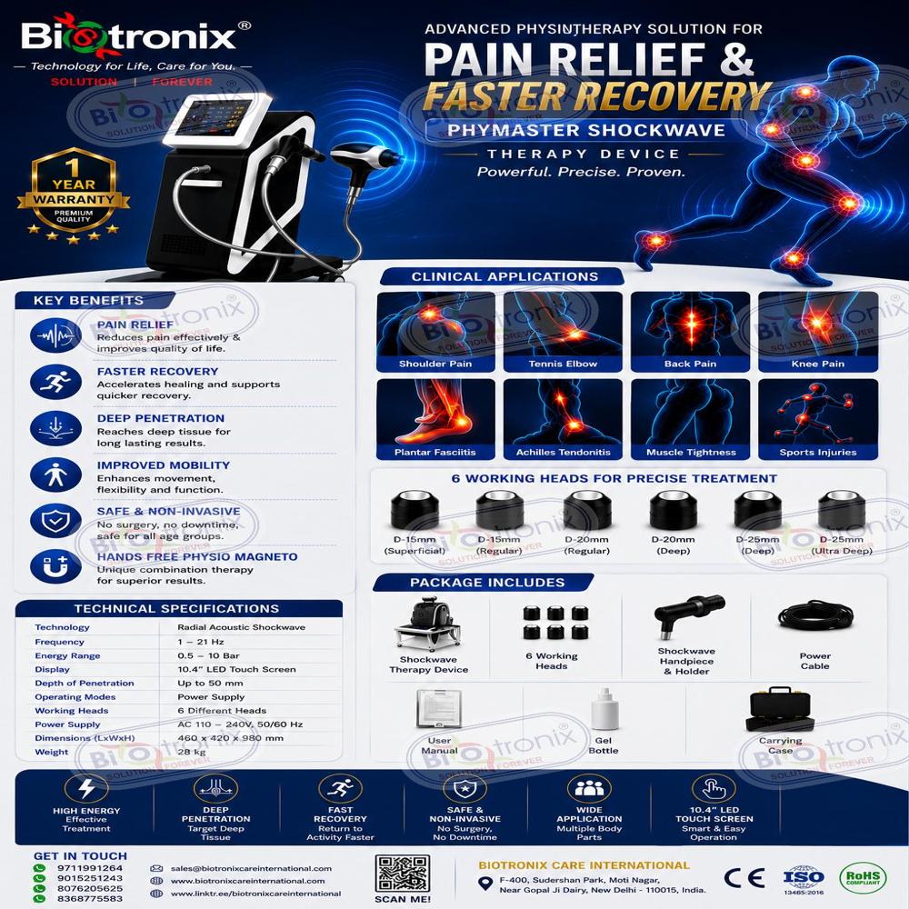 Clinical Shockwave Therapy Machine for Tendon Rehabilitation