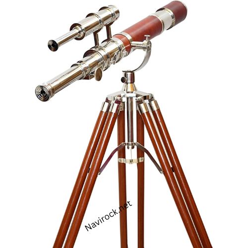 Royal Handmade High Magnification Tube Double Barrel Telescope