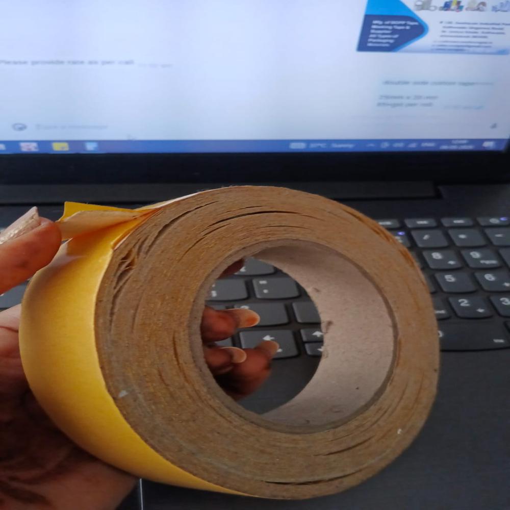 Double Side Cotton Tape - Color: White