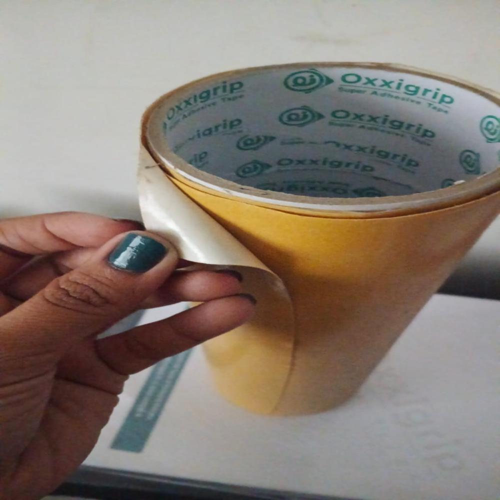Double Side Cotton Tape - Color: White
