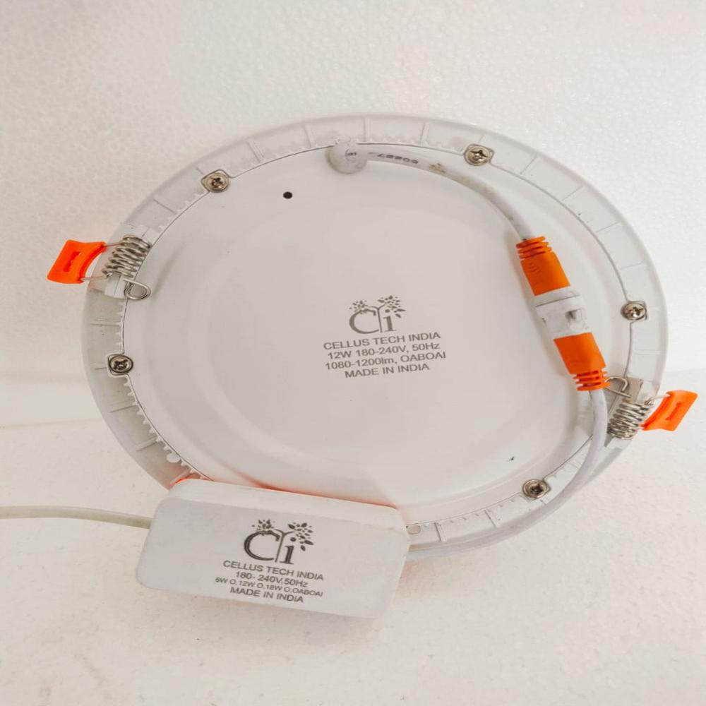 Led Slim Panel Light (3w, 6w, 12w, 15w) - Color: Cool White Body