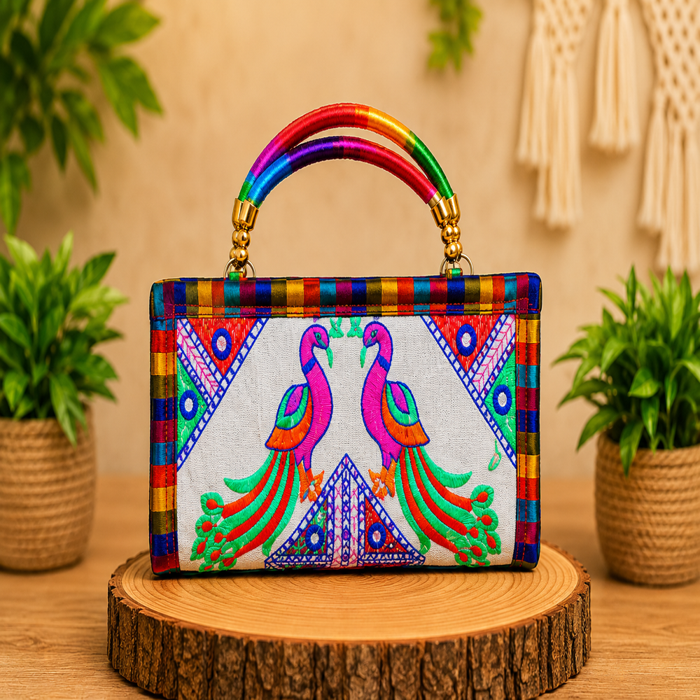 Stylish Gujarati Embroidery Purse for Ladies
