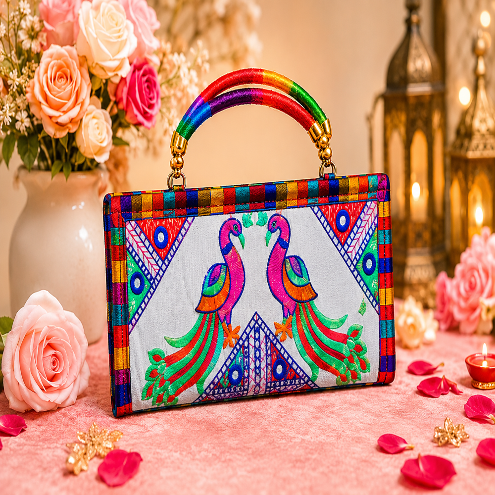 Premium Wedding Purse with Traditional Artwork