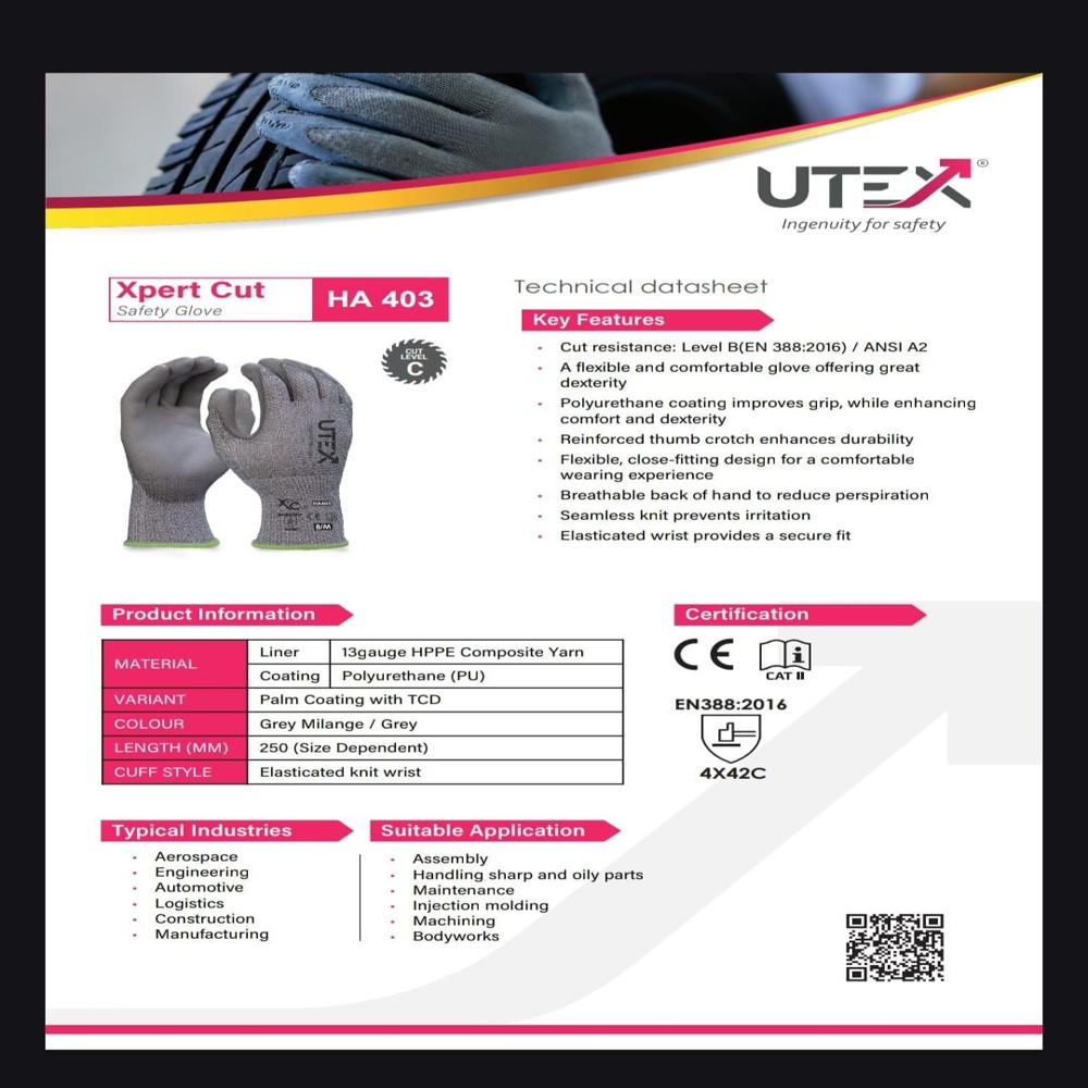 Utex Make Pu Dip Cut Ressistance C 