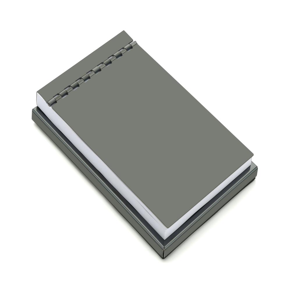 Mirror Finish Metal Notepad