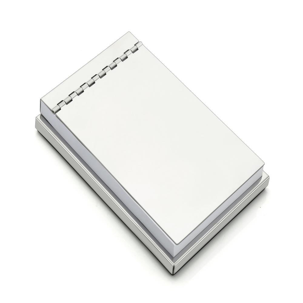 Mirror Finish Metal Notepad