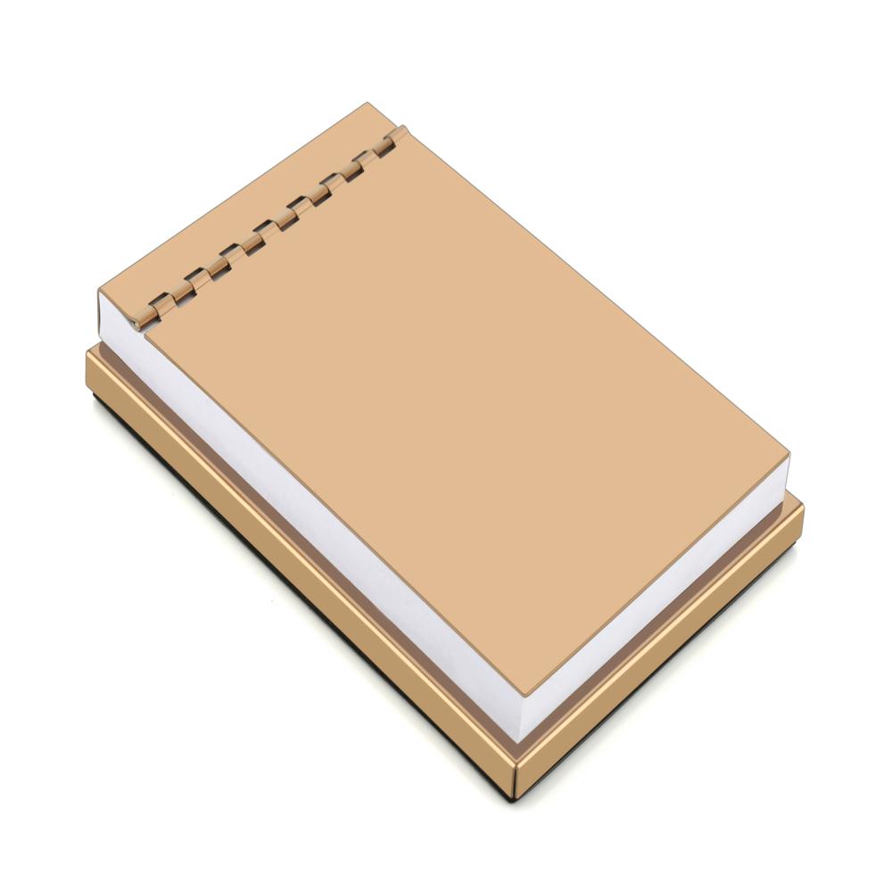Mirror Finish Metal Notepad