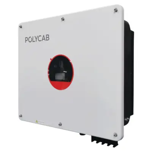 Polycab 50 kW Three Phase 4 MPPT Grid-Tie Solar Inverter Support 50% DC Overload Fuse Free Design