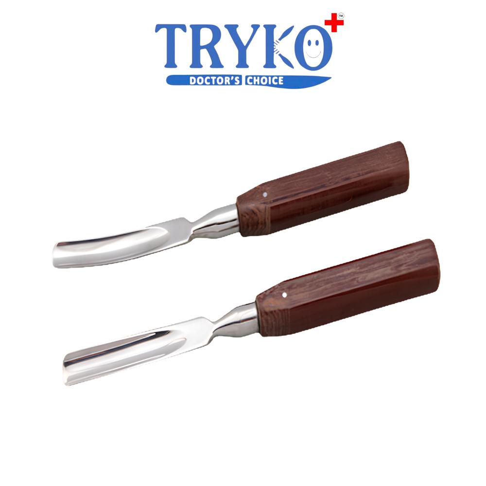 Bone Gauge Curved Fibre Handle 10 mm Brand TRYKO+