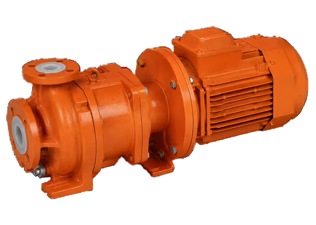 Fluoropolymer Lined Chemical Pump for the Most Aggressive Corrosive and Toxic Media