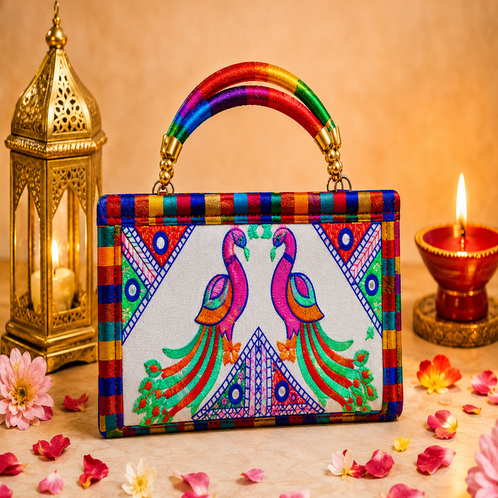 Traditional Peacock Art Ethnic Wallet