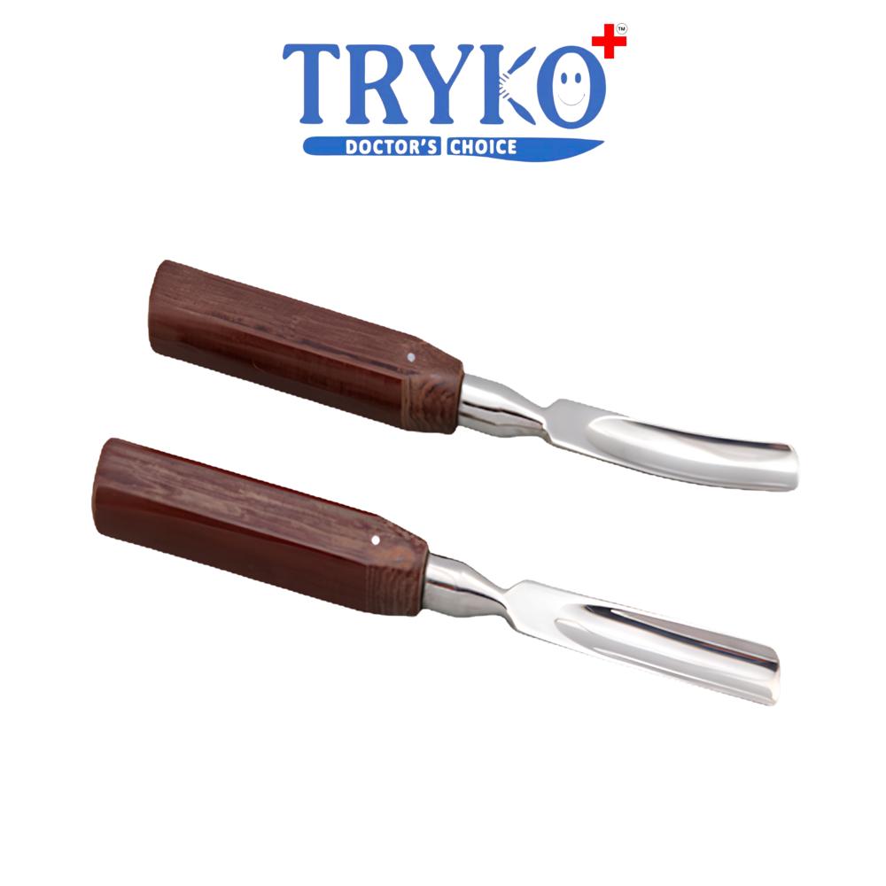 Bone Gauge Curved Fiber Handle 15 mm Brand TRYKO+
