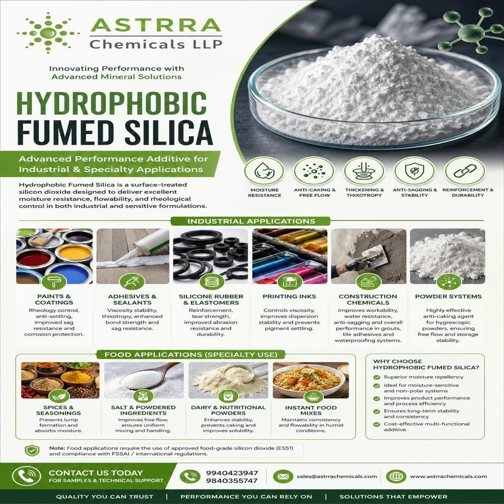 HYDROPHOBIC FUMED SILICA