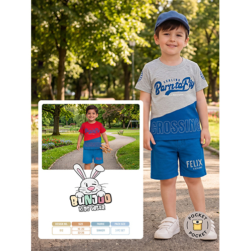Kids Nikkar T shirt 3pcs Set