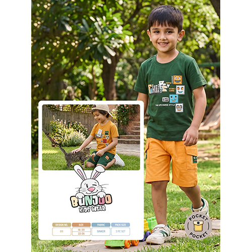 Kids Nikkar T shirt 3pcs Set