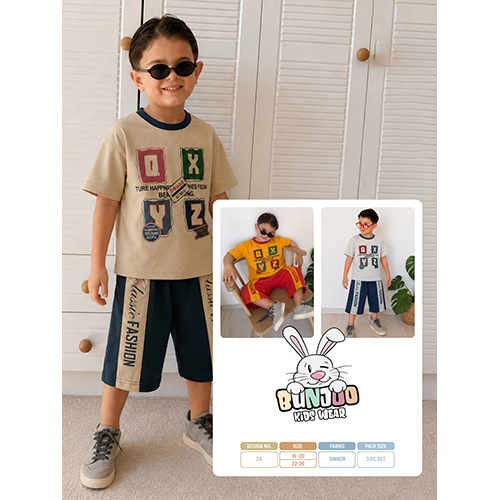 Nikkar T Shirt Set - Cotton Blend, Multiple Sizes, Vibrant Prints | Breathable, Comfortable, Soft Touch