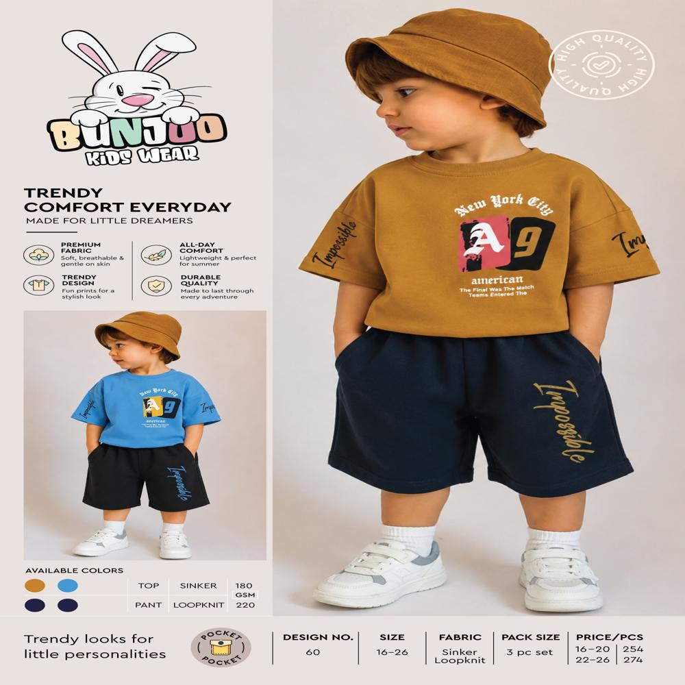 Toddler Set - Bust Size: Custom Fit As Per Size  Centimeter (Cm)