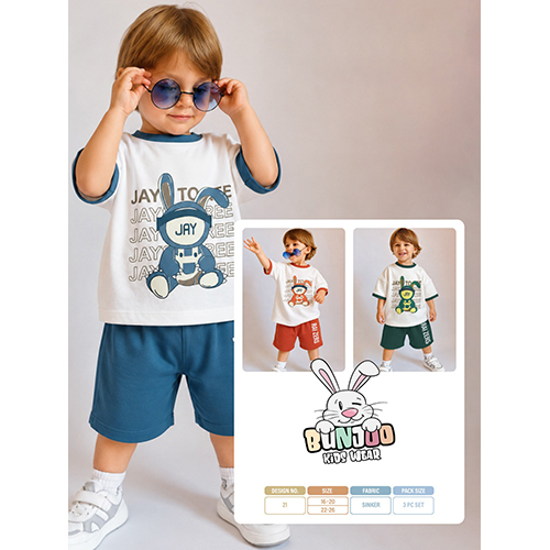 Banny Print T shirt And Nikkar