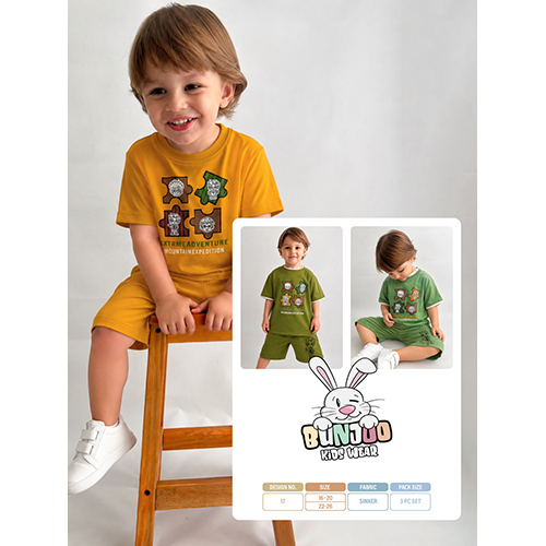 Toddler T Shirt And Shorts Set - Cotton Jersey, Orange Printed, Breathable & Stretchable | Elastic Waistband, Non-Toxic Ink, Shrink Resistant