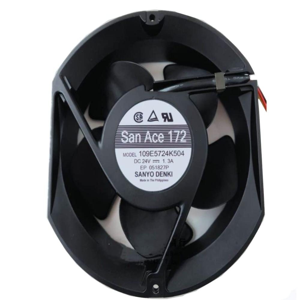 SANACE 109E5724K504 24V DC 1.3A 17251mm Ball Bearing Industrial Inverter Axial Cooling Fan