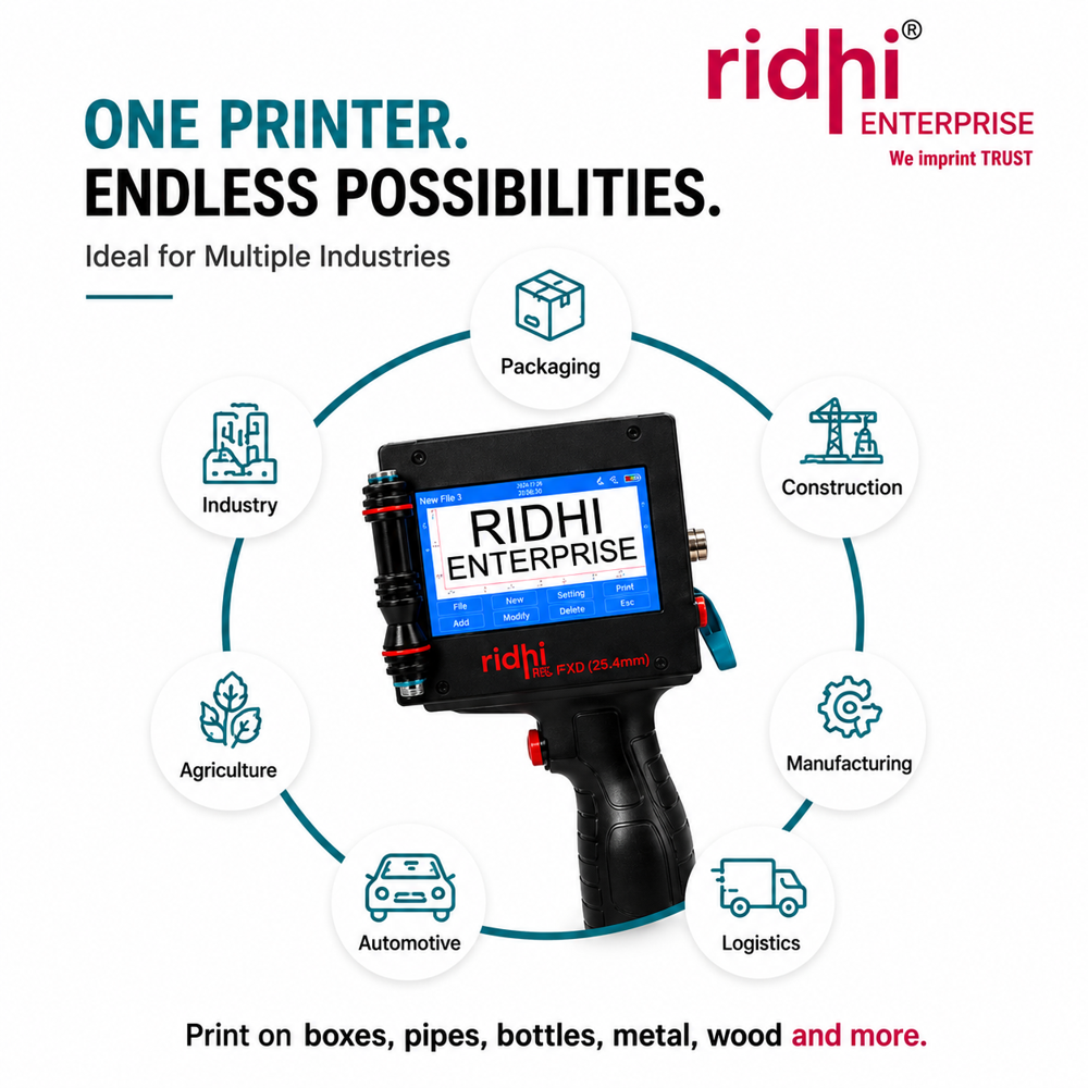 Re-fxd 1 Inch Handheld Inkjet Printer - Automatic Grade: Semi-automatic