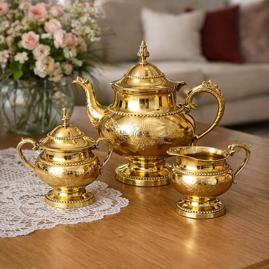 Brass Tea Set