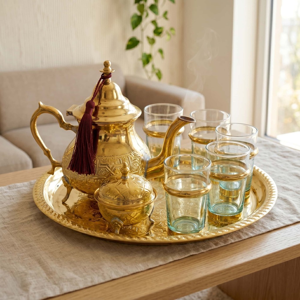 Brass Tea Set