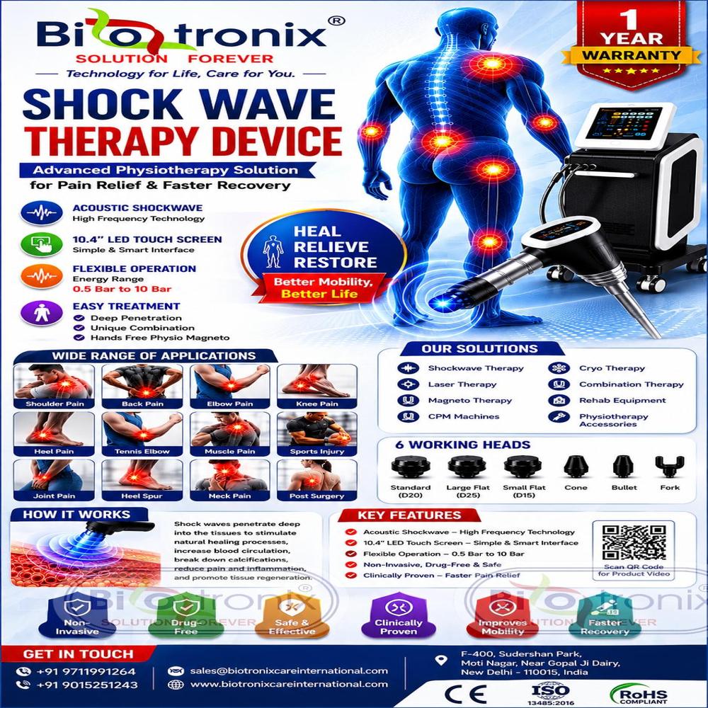 Clinical ESWT Shockwave Therapy Equipment for Rehabilitation
