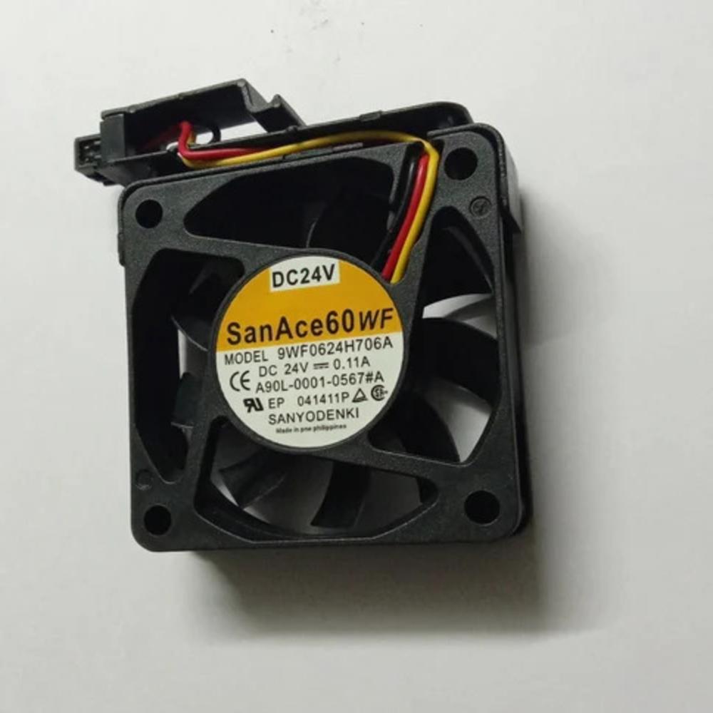 SANACE 9WF0624H706A 24V DC 0.11A 6025mm Ball Bearing Industrial Axial Cooling Fan