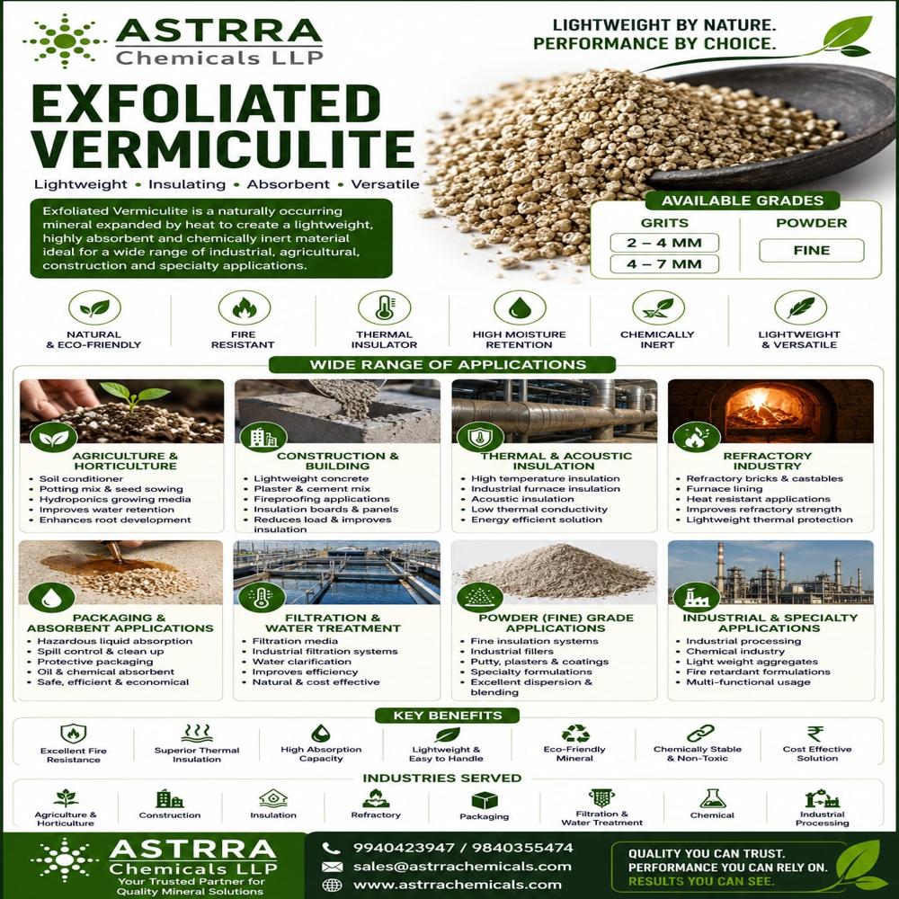 EXFOLIATED VERMICULITE