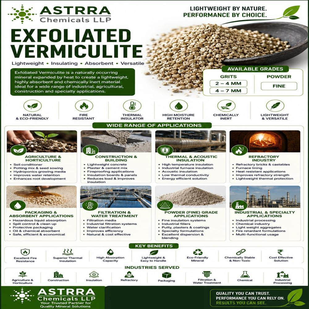 Exfoliated Vermiculite - Application: Agriculture & Horticulture: Potting Mixes