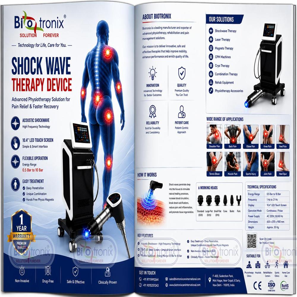 Premium Radial Shockwave Machine for Orthopedic Rehabilitation