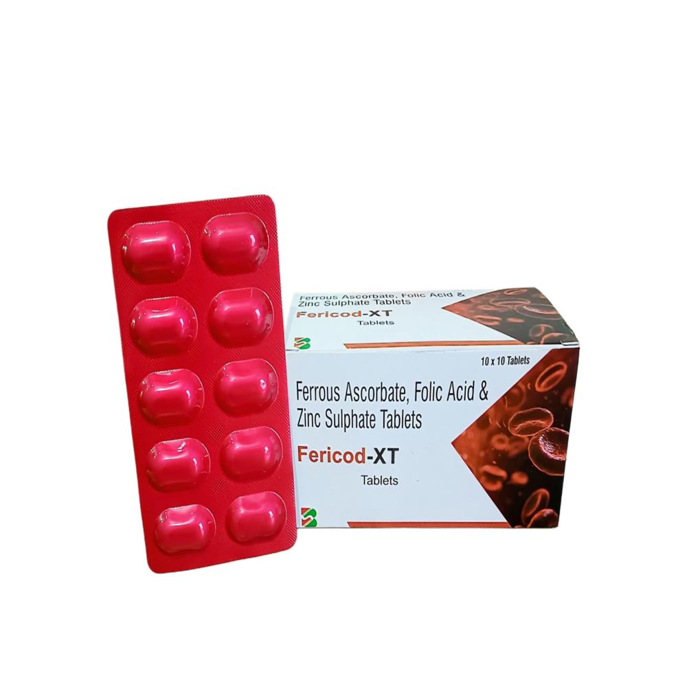 FERROUS ASCORBATE, FOLIC ACID & ZINC SULPHATE TABLETS
