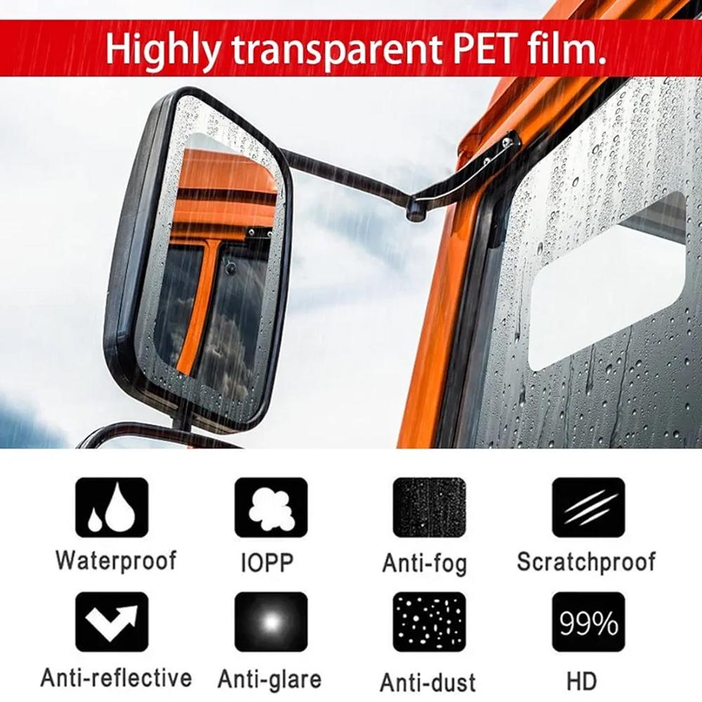 Mirror Protection Film Set (2-Piece, 20x18 CM)