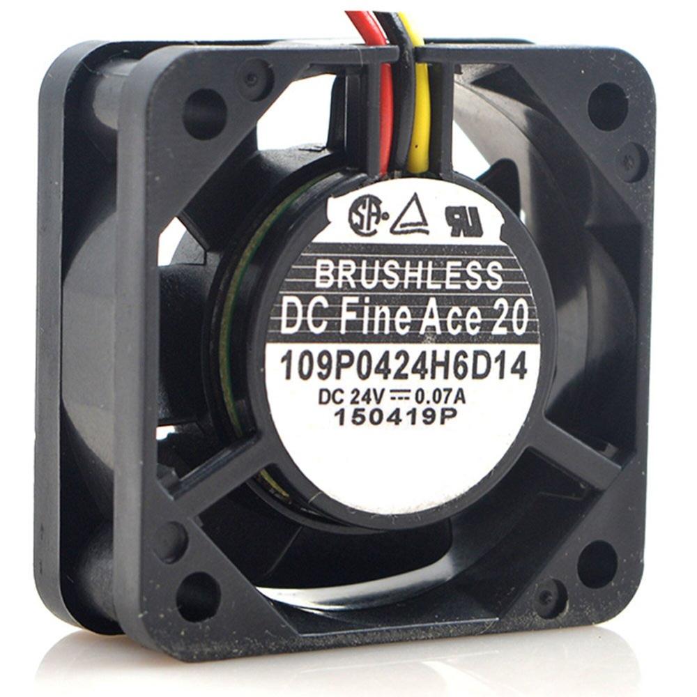 SANACE 109P0424H6D14 24V DC 0.07A 4028mm Ball Bearing Industrial Axial Cooling Fan