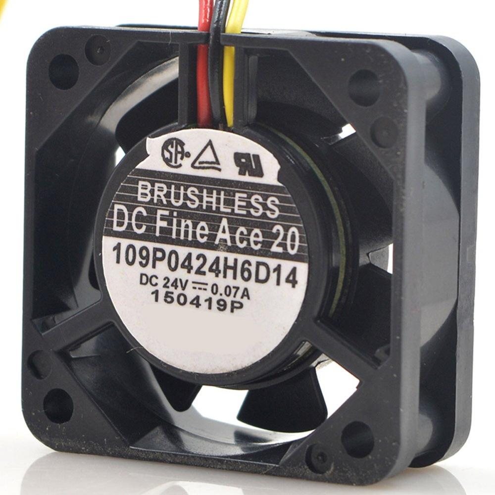 SANACE 109P0424H6D14 24V DC 0.07A 4028mm Ball Bearing Industrial Axial Cooling Fan