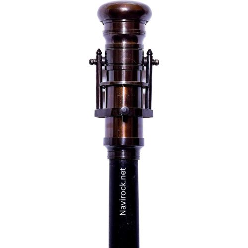 Vintage Brass Hollywood Walking Stick Collector