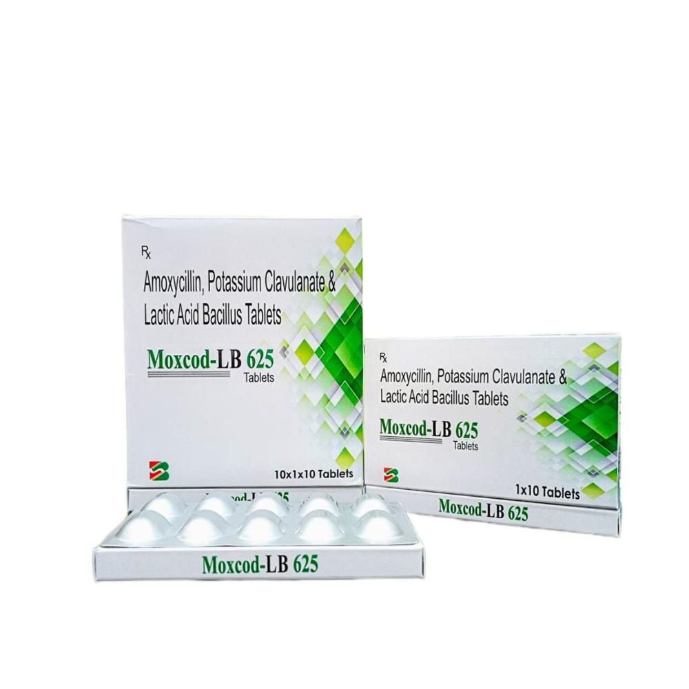 AMOXYCILLIN, CLAV & LACTIC ACID BACILLUS TABLETS