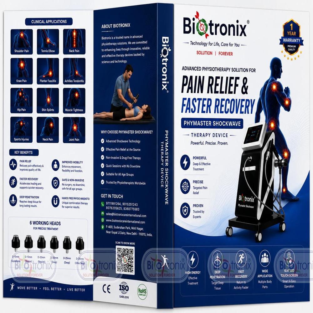 Advanced Shockwave Therapy System with Six Treatment Heads