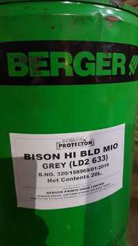 Bision Hb Mio Paint - Epoxy Resin Micaceous Iron Oxide, 20l Drum, Grey Matt | Corrosion Resistant, High Build Durable Finish
