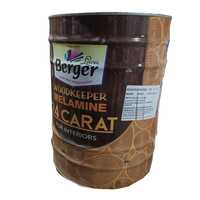 Berger Woodkeeper Melamine 24 Carat Paint - Melamine Formaldehyde Resin, Clear High Gloss, Low Voc | Excellent Adhesion, Quick Drying, Indoor Wood Finish