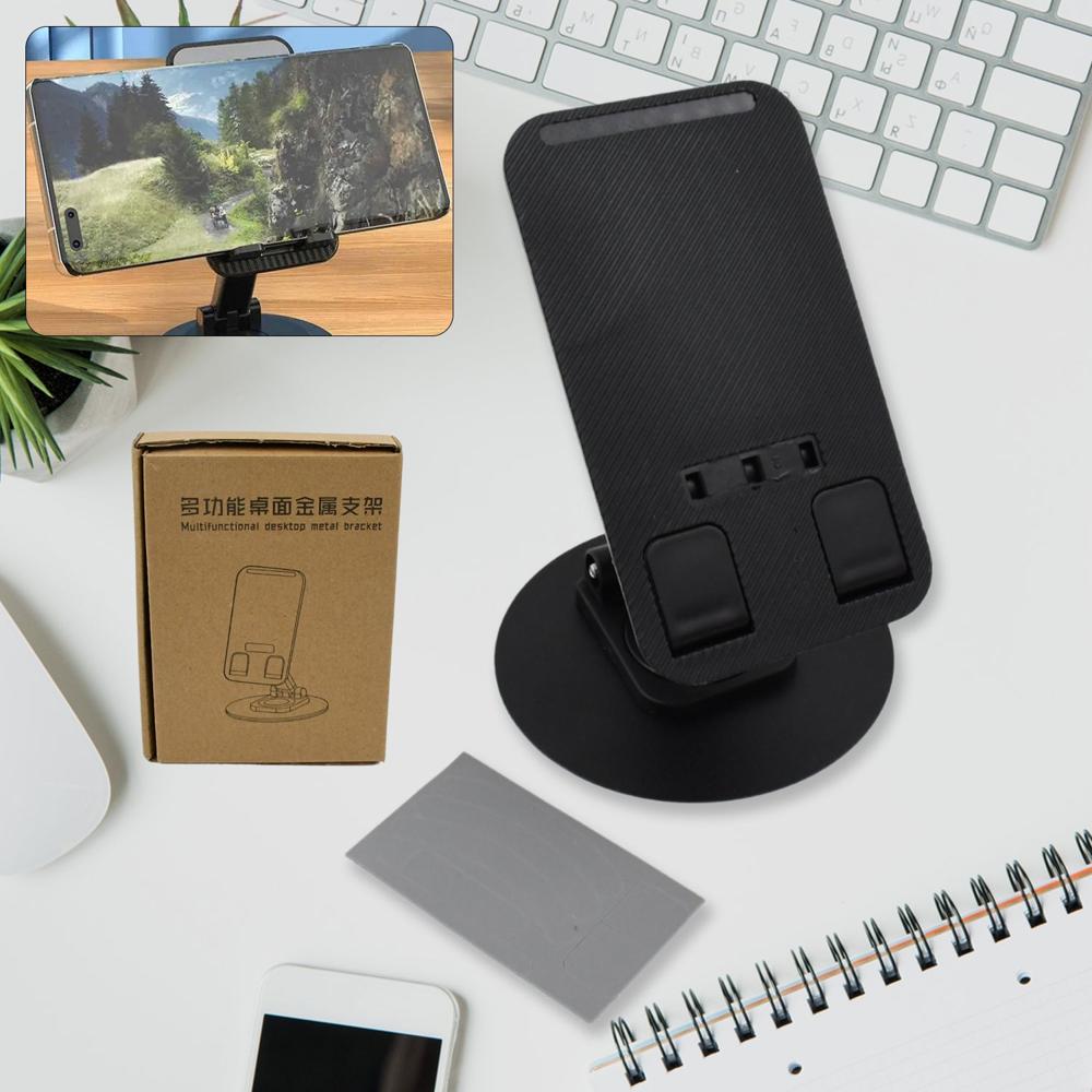 Rotating Foldable Mobile Stand Height & Angle Adjustable Phone Holder Desk (1 Pc)