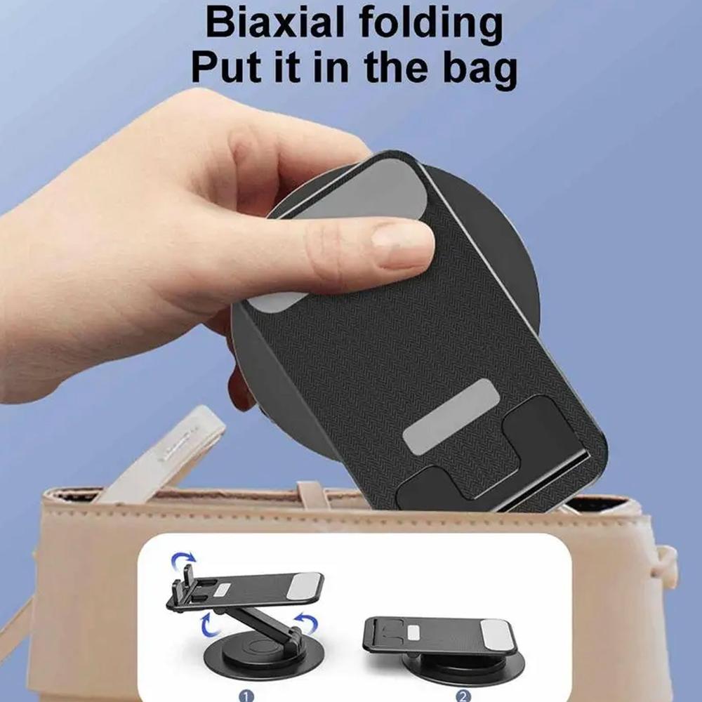 Rotating Foldable Mobile Stand Height & Angle Adjustable Phone Holder Desk (1 Pc)