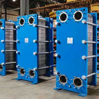 Plate Heat Exchanger - Stainless Steel 304/316, 400-2000mm, Blue | Epdm/nbr/viton Gaskets, Carbon Steel Frame, 25 Bar, 2000 Kw