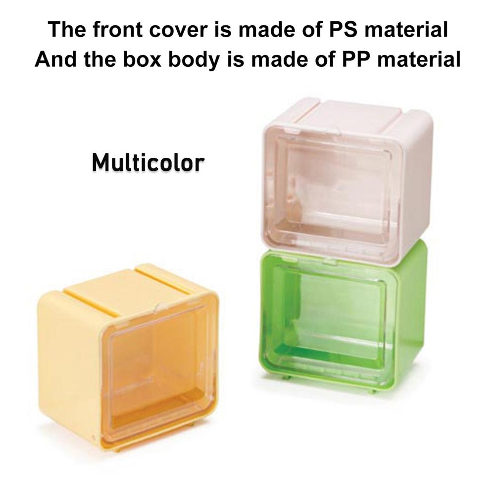 Durable Transparent Tape Storage Box Plastic Office Organizer