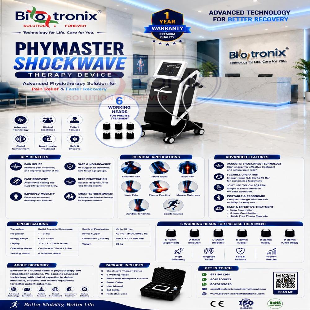 Clinical Acoustic Wave Therapy Machine for Faster Recovery