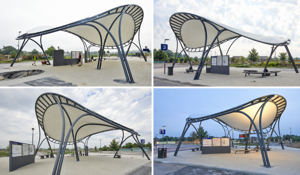 Outdoor Tensile Structures - Color: White