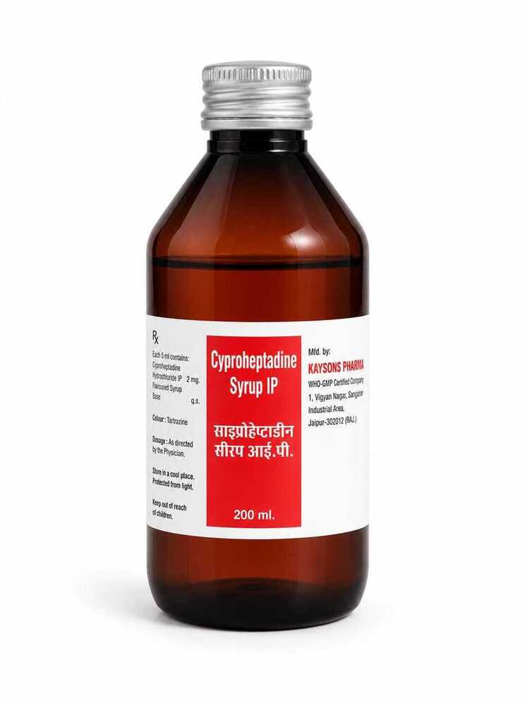 200 ML Cyproheptadine Syrup IP